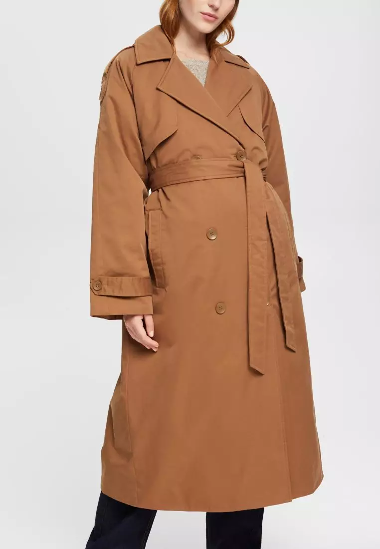 Esprit brown coat clearance