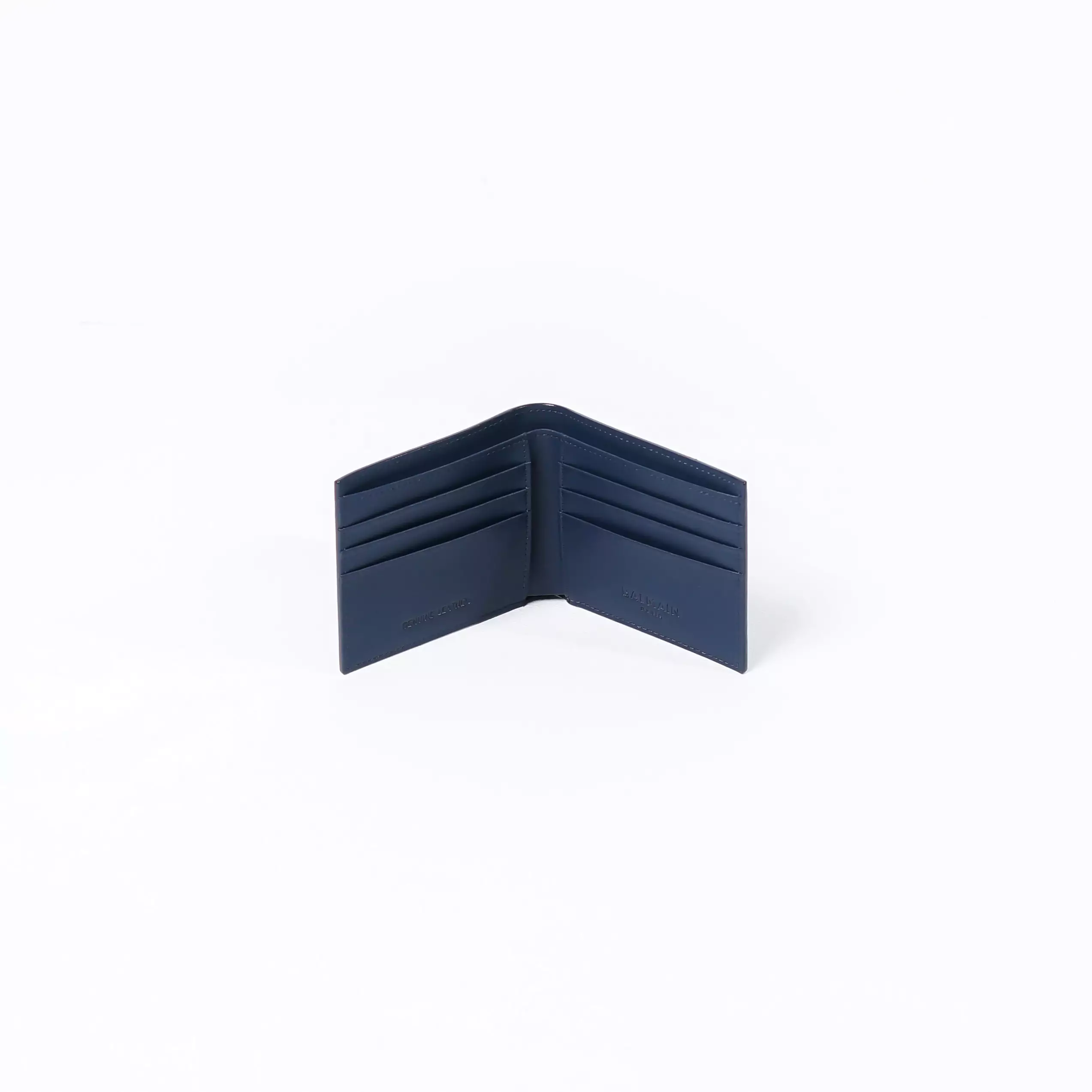 Dompet BALMAIN TEXT WHITE NAVY WALLET 100% ORIGINAL
