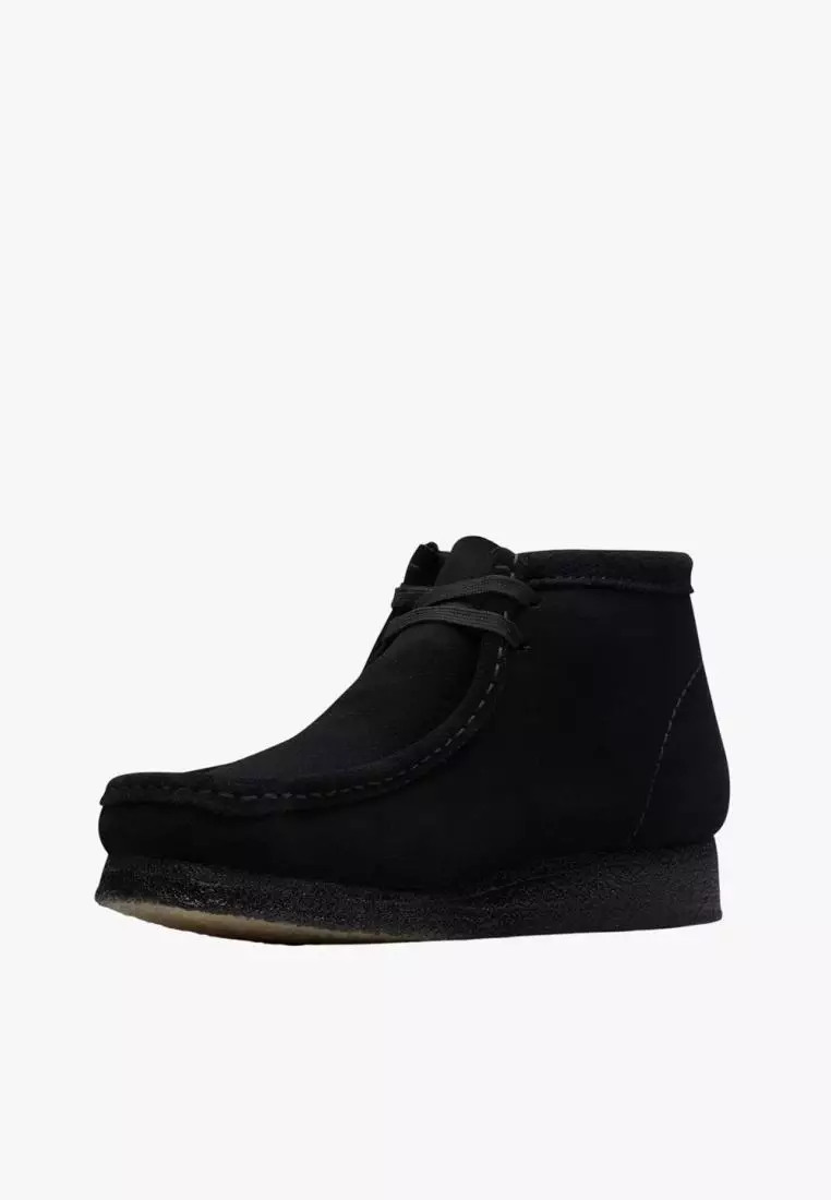 Jual CLARKS Clarks Mens Wallabee Boot - Black Original 2026 | ZALORA ...