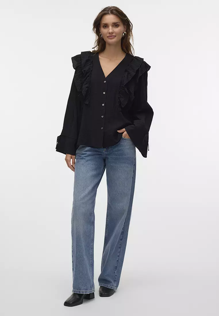 Kausa 荷葉長袖上衣