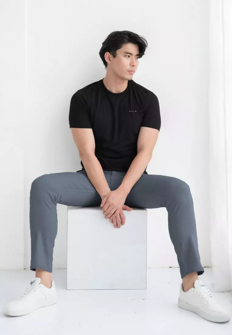 Kale Carlo Light Grey / Carlo Pants celana panjang pria