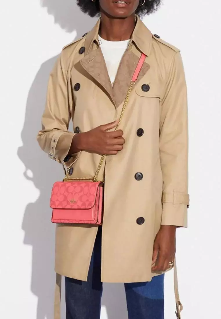 Jual Coach Coach Mini Klare Crossbody In Signature Canvas Pink