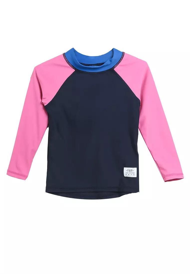 Girls long discount sleeve rash vest