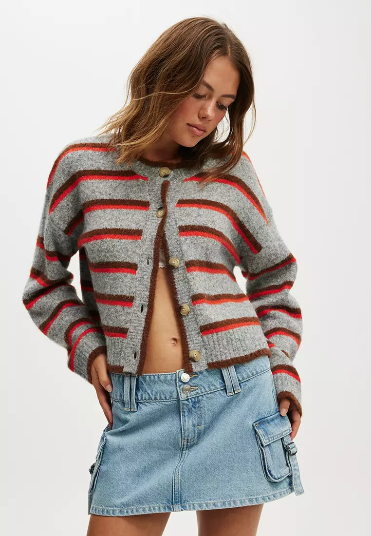 Cargo Denim Mini Skirt