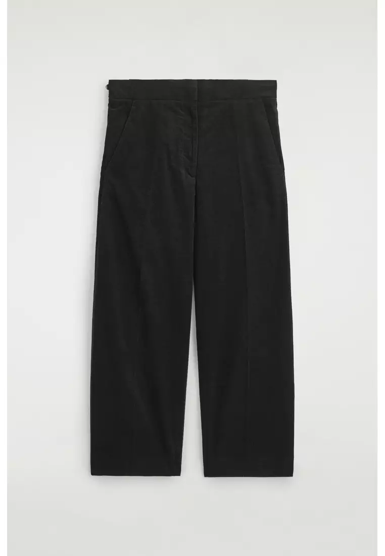 CROPPED CORDUROY TROUSERS