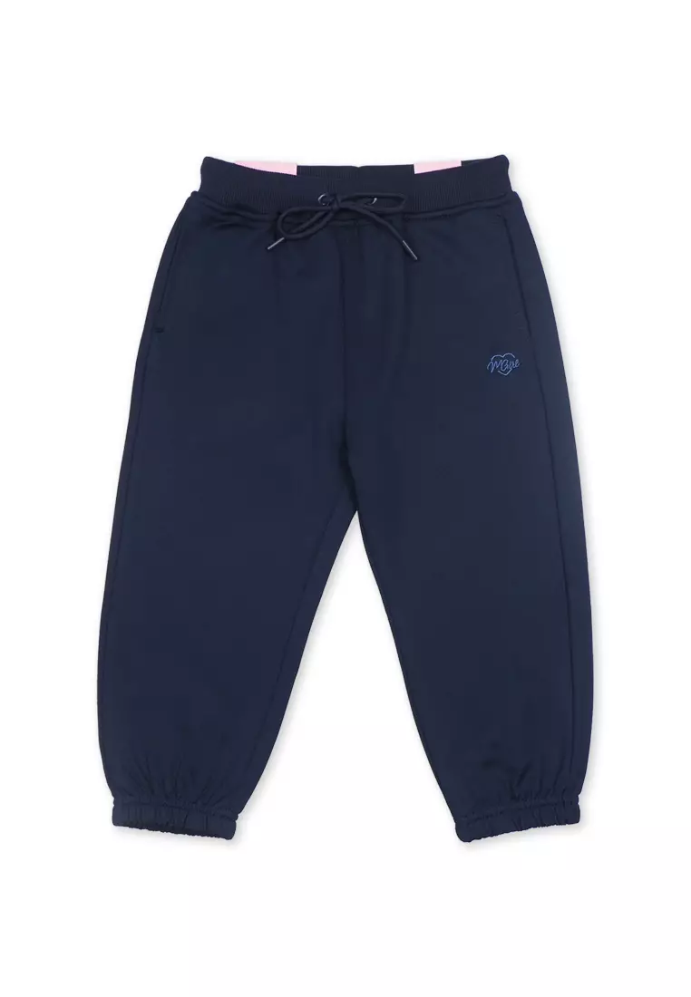 Girls Fleece Jogger Pants with Embroidery