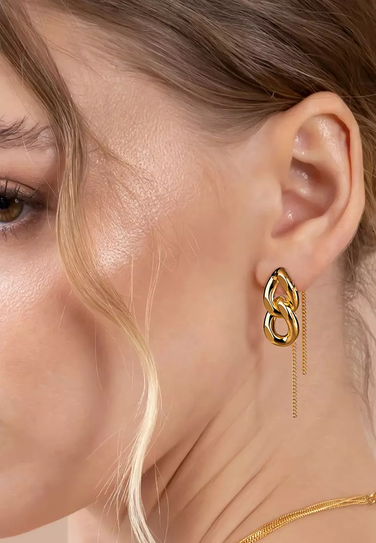 Buy Bullion Gold BULLION GOLD Gilded Reflection Drop Earrings 2024