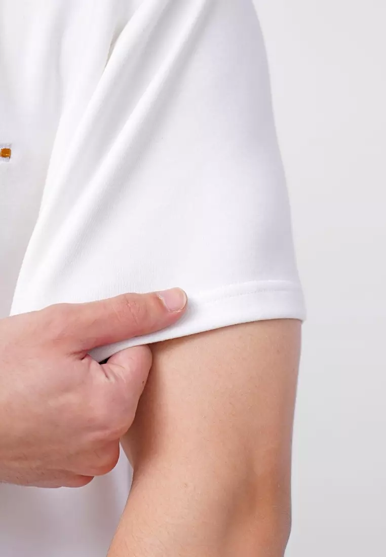 Ryusei Polo Pria Kaze Basic White