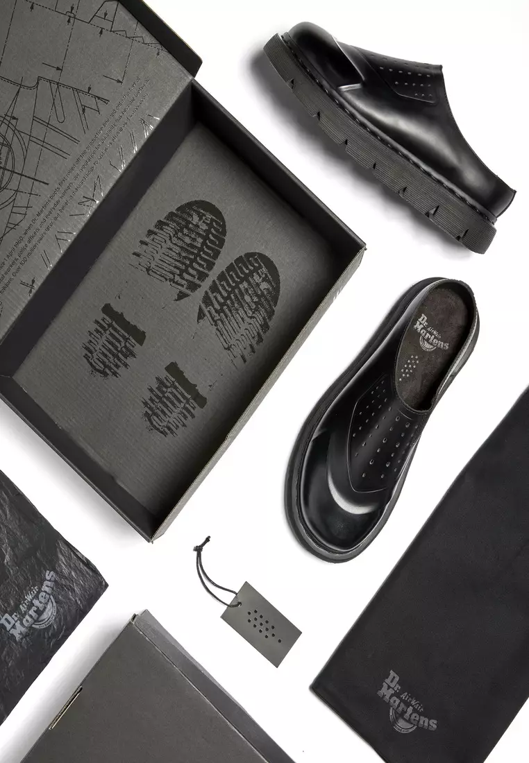 Buy Dr. Martens 14XX VENT XX02 Smooth Leather Mules Black Sandals