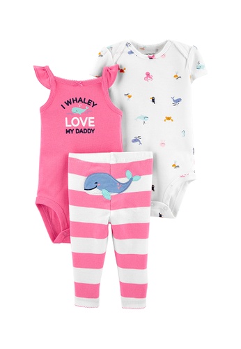 Buy Carter S And Oshkosh Carter S Baby Girl 3 Piece I Whaley Love My Daddy Little Character Set 21 Online Zalora Philippines