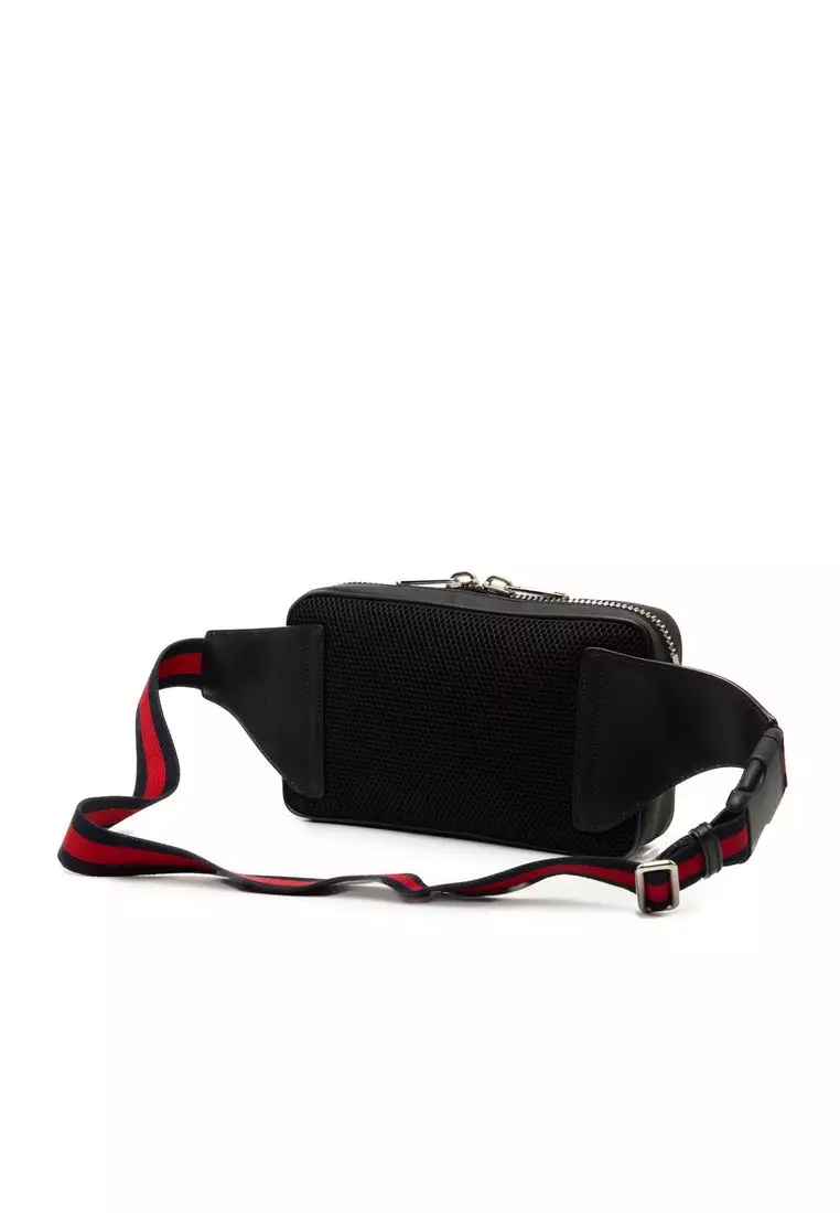 Pre-Loved Gucci Gg Supreme Web Night Courrier Belt Bag