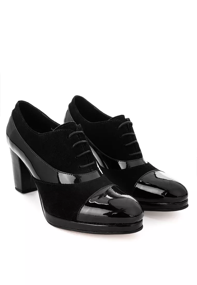 Buy Bristol Shoes Lucille Black Oxford Shoes 2024 Online | ZALORA ...