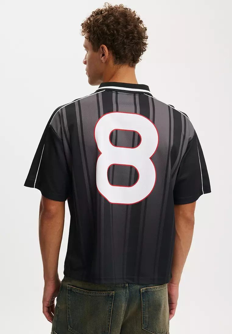 Cropped Sports Jersey Top