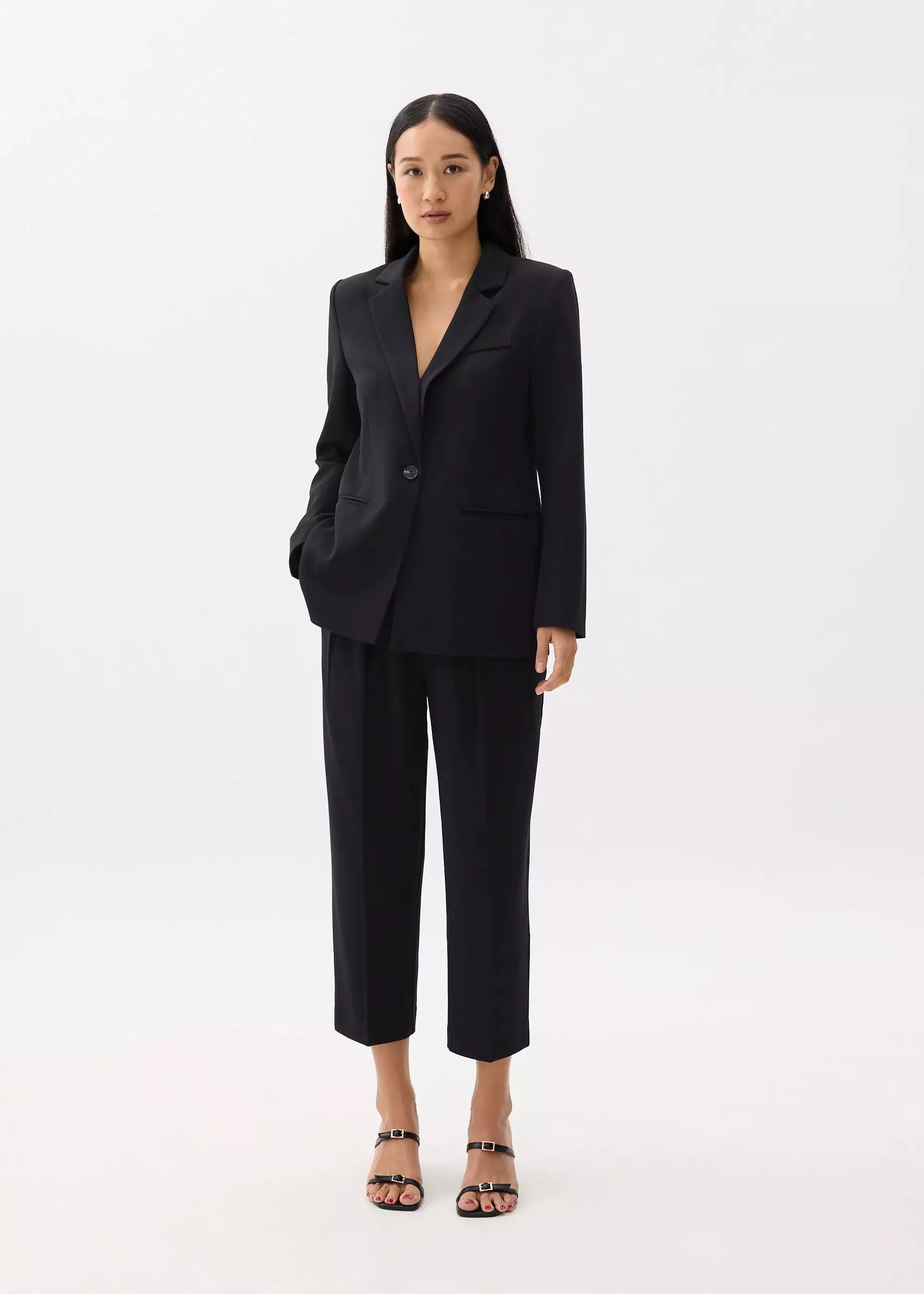 Celana Panjang Wanita - Mika Elastic Pleated Peg Leg Pants