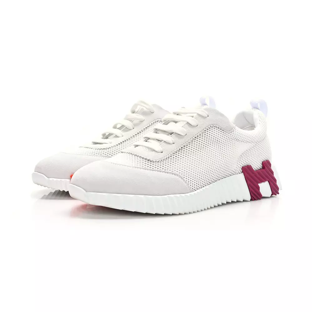 [12.12 Dealcember] Bouncing Sneakers Air Mesh and Suede White