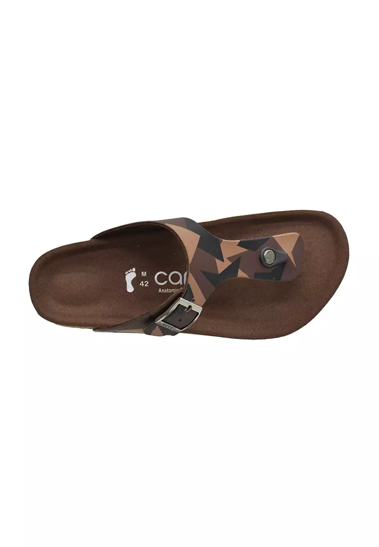 Carvil Sandal Pria Obama-01 M Brown/Stone