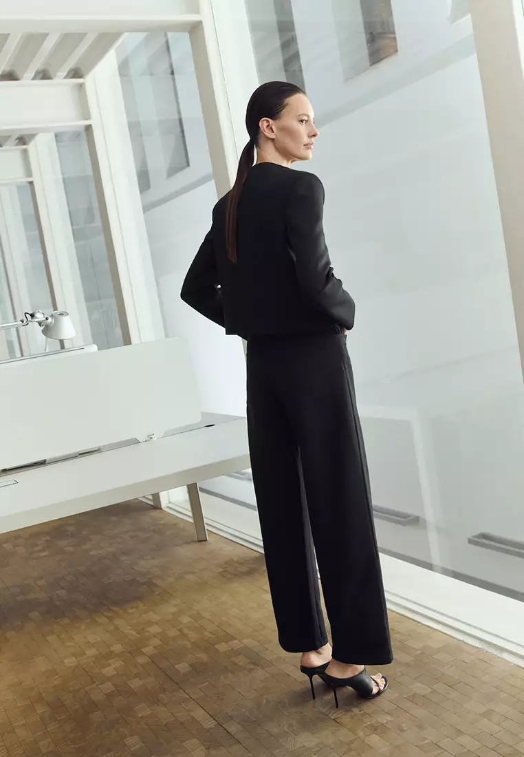 Mid-Rise Suit Trousers