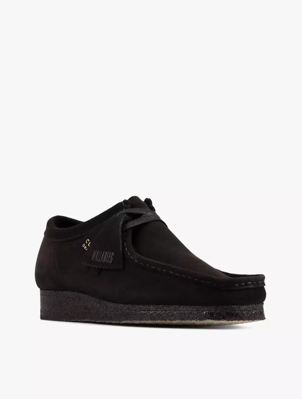 Clarks Wallabee Women's Sneakers- Black Sde - Black