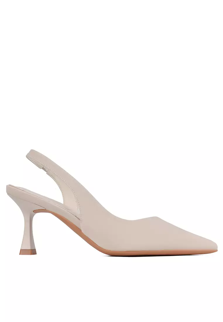 Discount on Twenty Eight Shoes  shoes - SKU: Pointy Synthetic Leather Slingback High Heel XJ3289-31