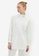 LC WAIKIKI white Turtleneck Straight Oversize Women's Sweatshirt E6B7CAA7E11E3AGS_1
