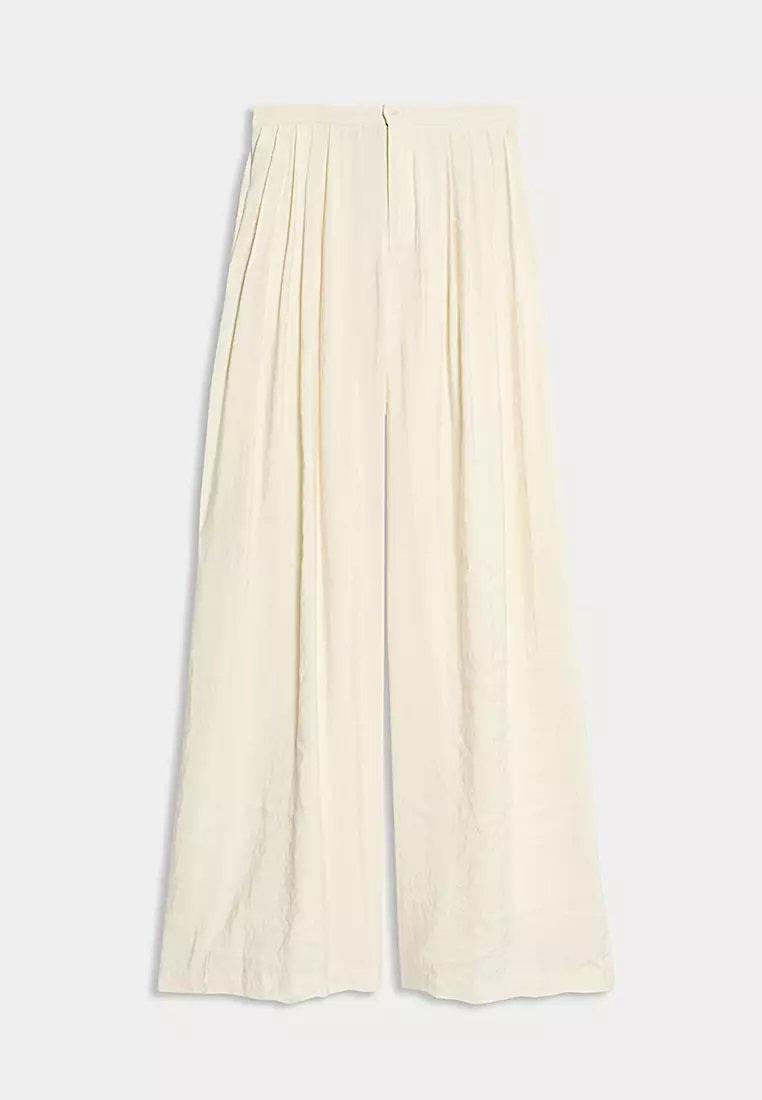 Pleated Palazzo Trousers