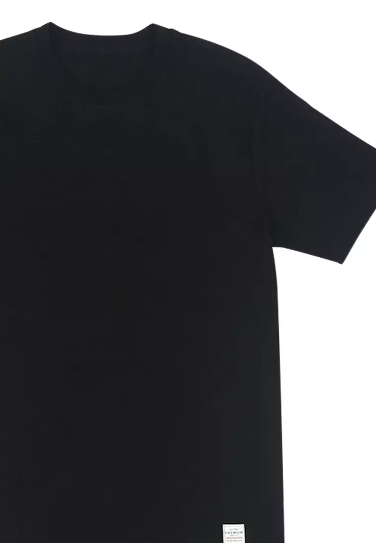 Men's Basic Plain T-Shirt Black