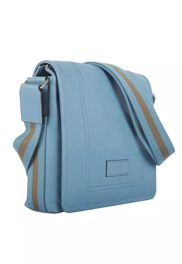 網上選購BALLY Preloved Bally "Terlago" Messenger Bag for Men in Light Blue O26206790415 2024 系列