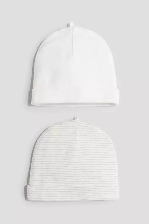 2-pack cotton beanies
