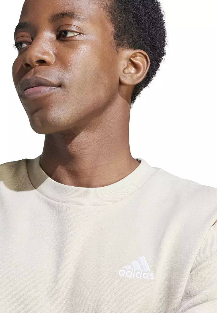Adidas originals sweatshirt with embroidered small logo white new arrivals