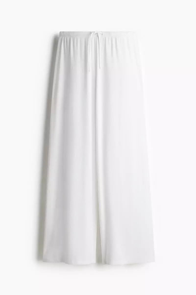 Wide drawstring trousers
