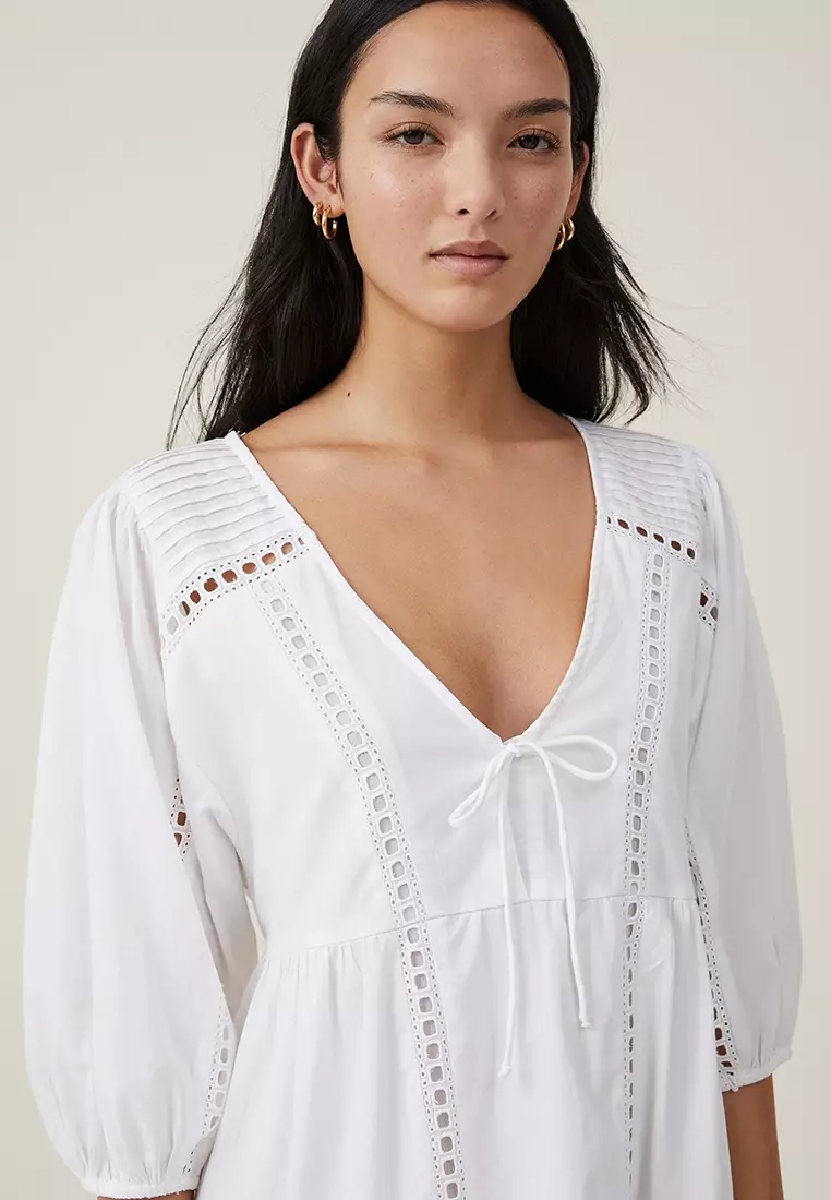 Brodie 3/4 Sleeve Mini Dress