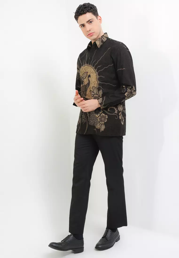 BATIK TALENTA EXCLUSIVE Lengan Panjang JALAK BLACK 01