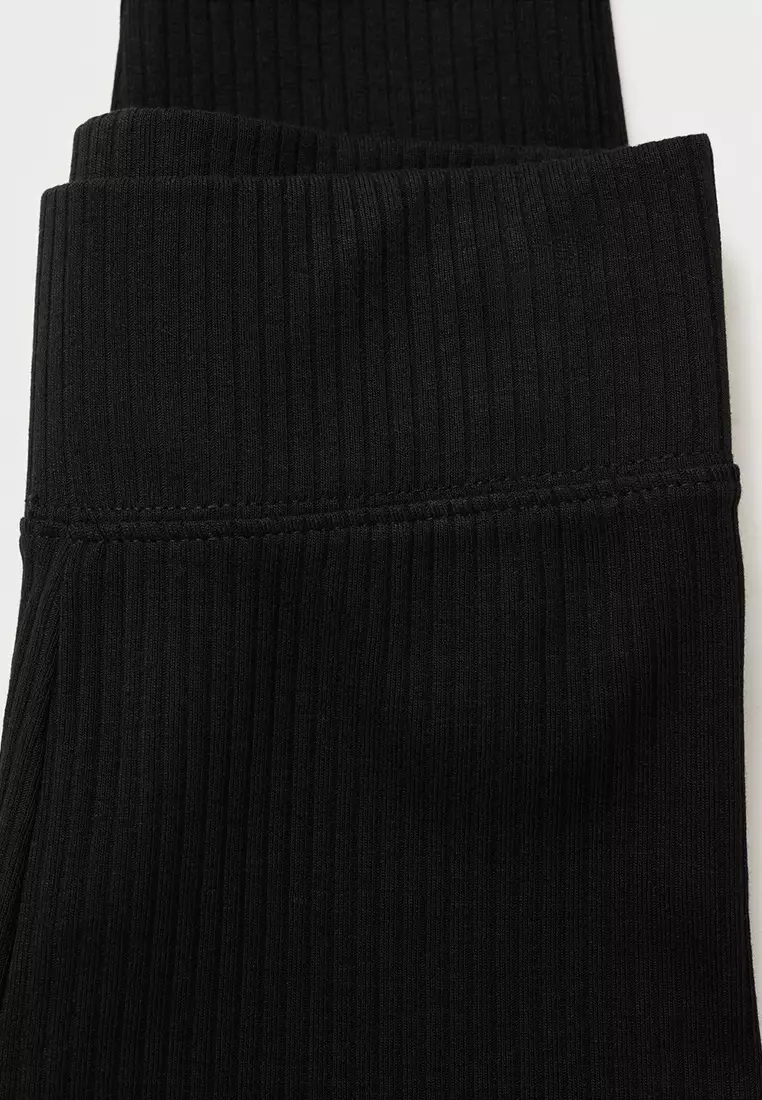 Cotton Ribbed Leggings