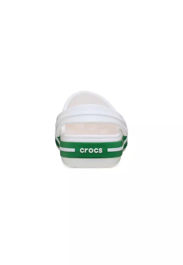 Kids' Crocband Clog In White Green Ivy