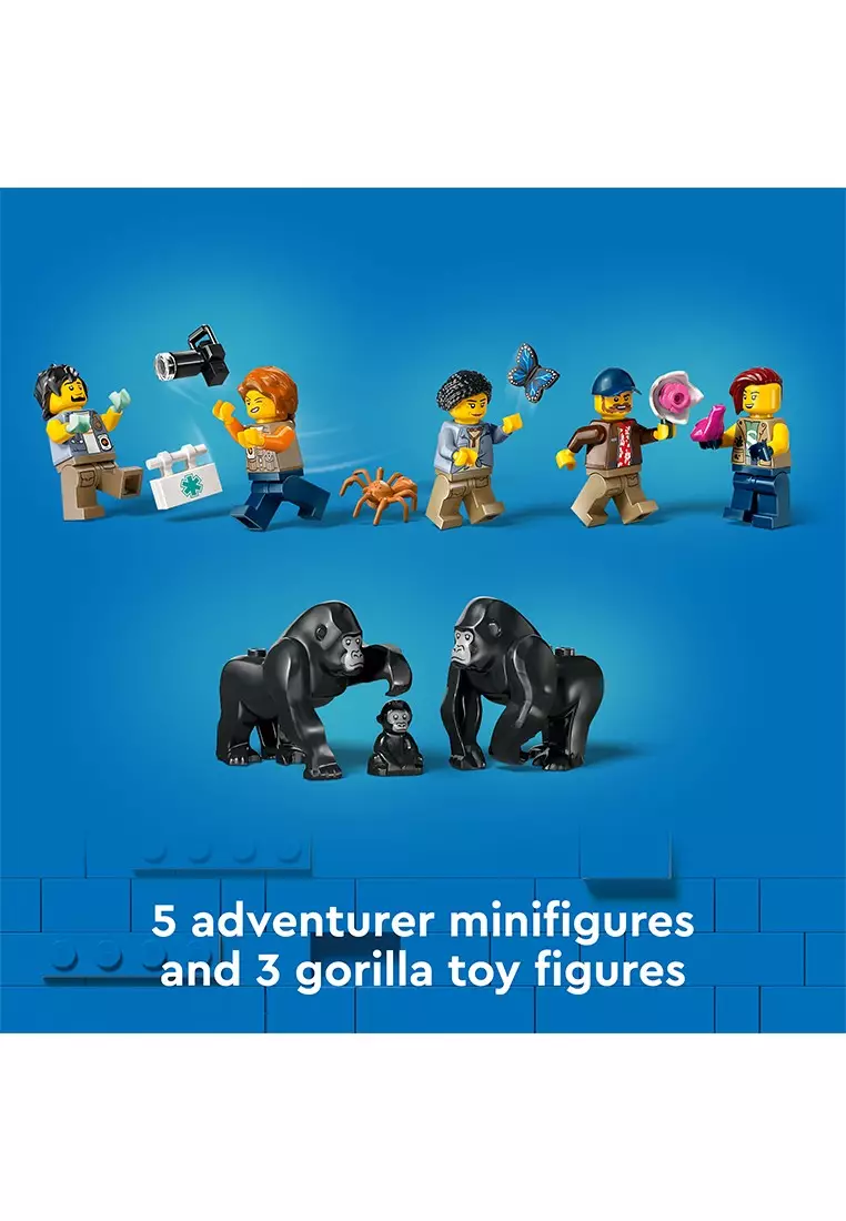 City 60437 Jungle Explorer Helicopter at Base Camp, Age 8+, Building Blocks, 2024 (881pcs)