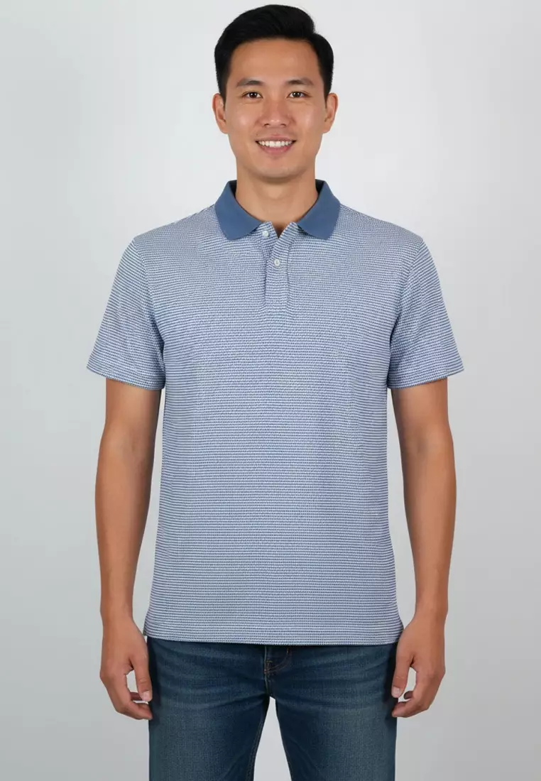 Arton Textured Jacquard Polo Shirt