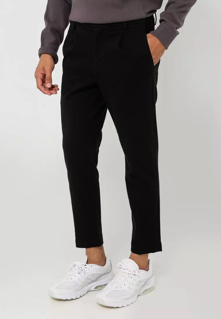 MENS STRETCH TAPERED PANT BLACK