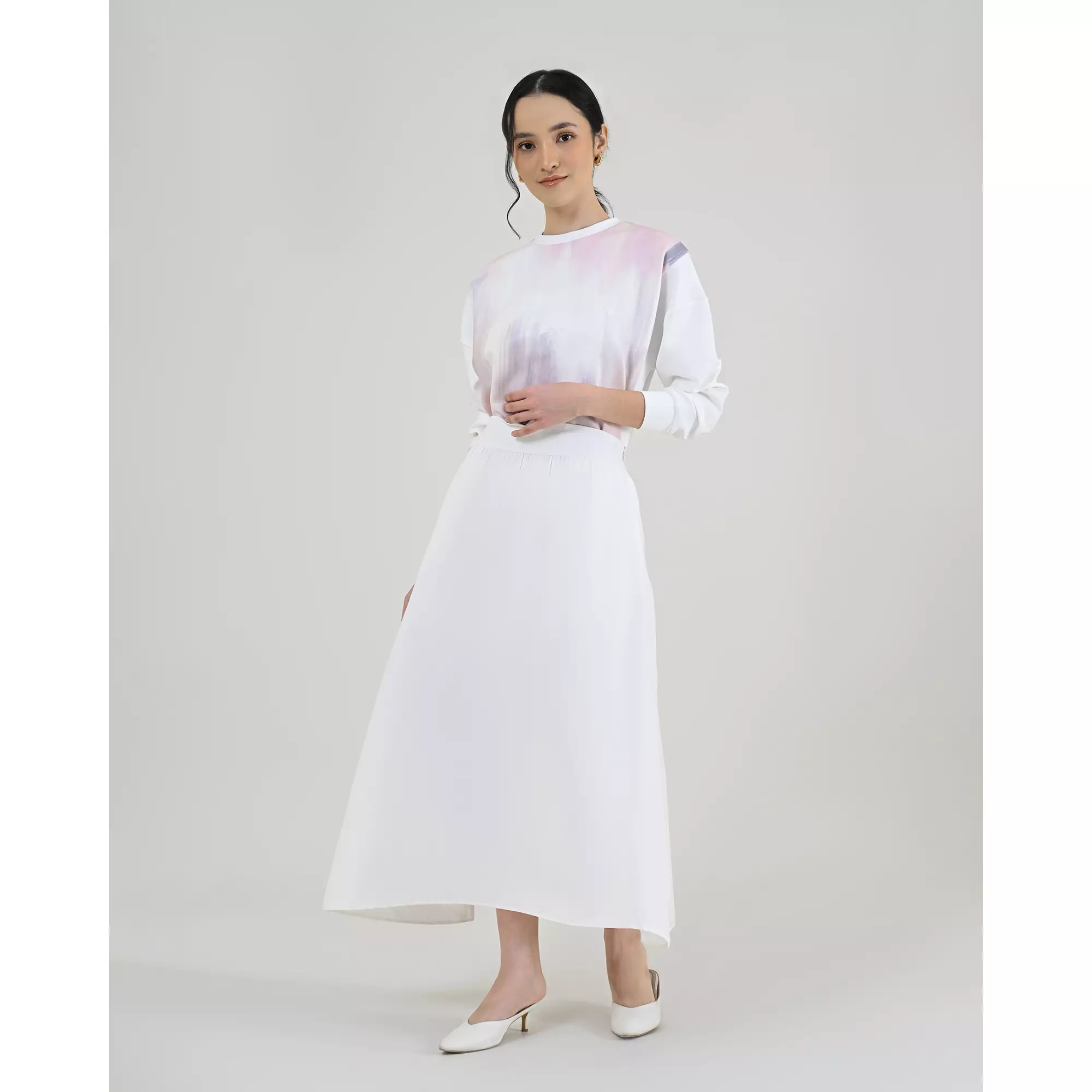 Geulis.id HAYNA SKIRT - Brokenwhite