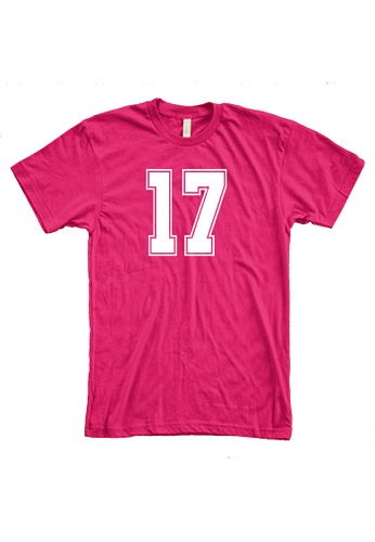 MRL Prints pink Number Shirt 17 T-Shirt Customized Jersey 823D2AAF13798EGS_1