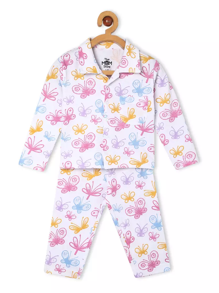 Baby and Kids Pajama Nightsuit Set- Spring Wings