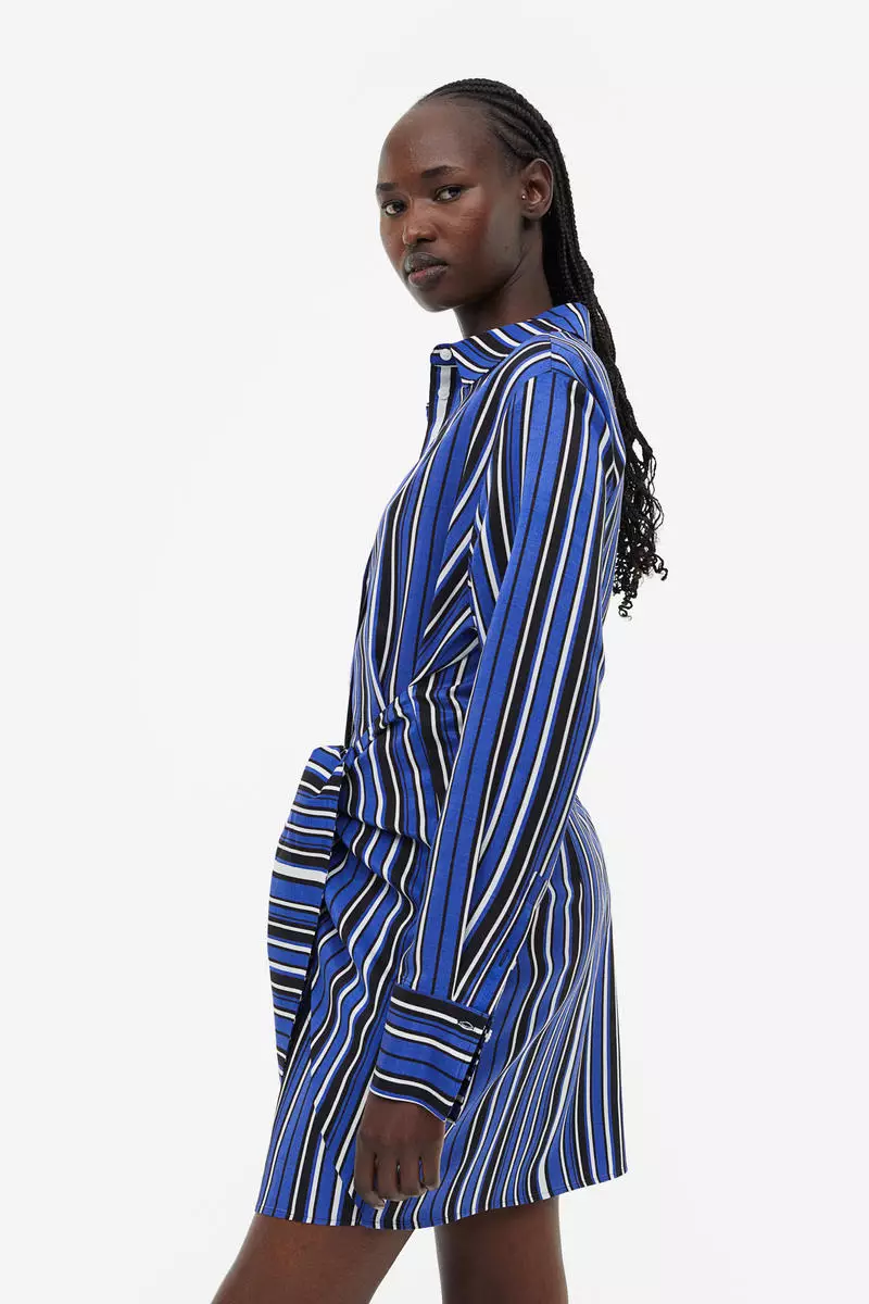 Tie-detail shirt dress