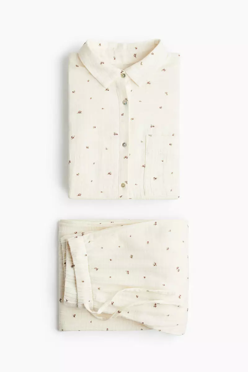 Cotton muslin pyjamas