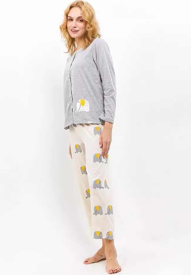 Pyjama Long Sleeve Long Pants Sleepwear