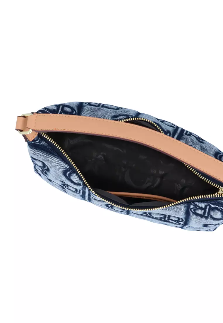 Carlo GEO Denim 2 Way Shoulder Bag II - Dark Blue