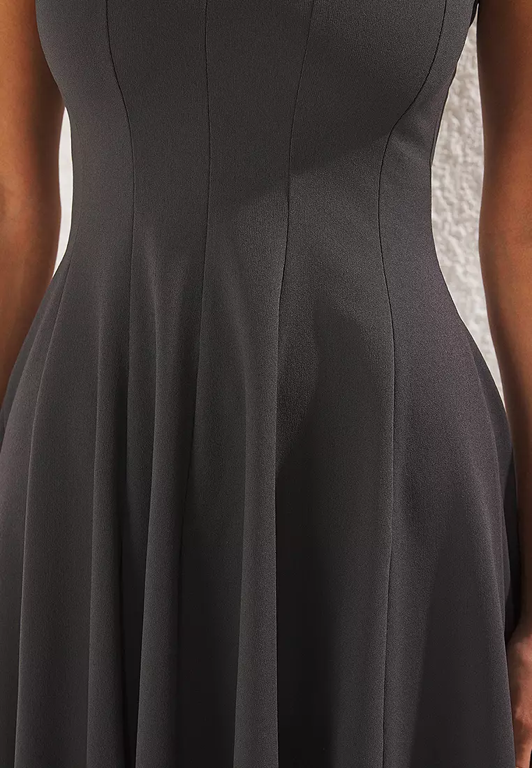 Frilled Mini Knit Dress