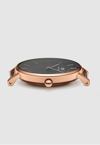 Buy Daniel Wellington Petite Melrose Black 28mm Rose Gold Online Zalora Malaysia