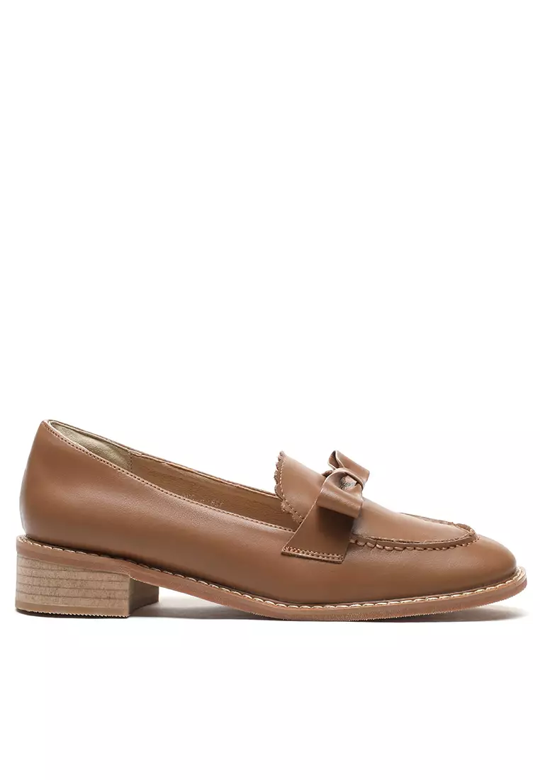 Discount on Twenty Eight Shoes  shoes - SKU: Bow Knot Leather Loafers TH128-5