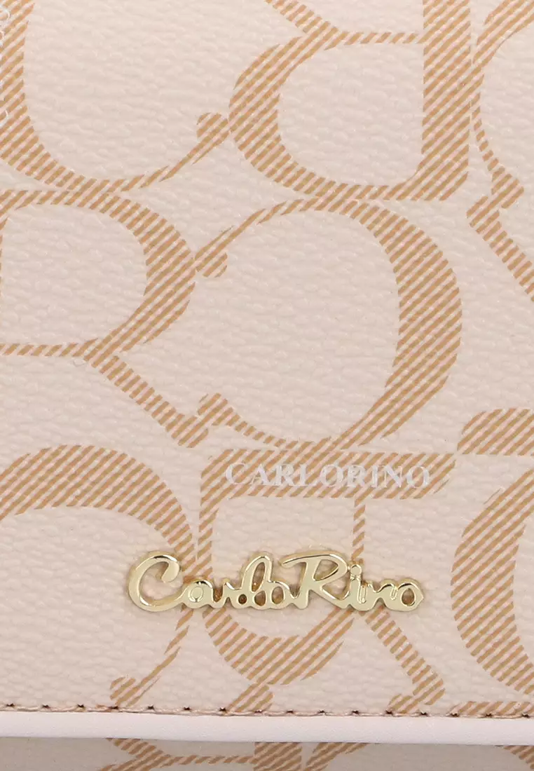 Medium Beige Carlo GEO 2-Fold Wallet