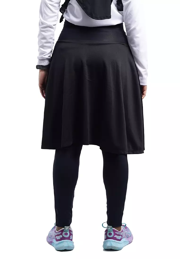 Tiento Celana Rok 2in1 Running Women Skirt Legging Sport Lari Selutut