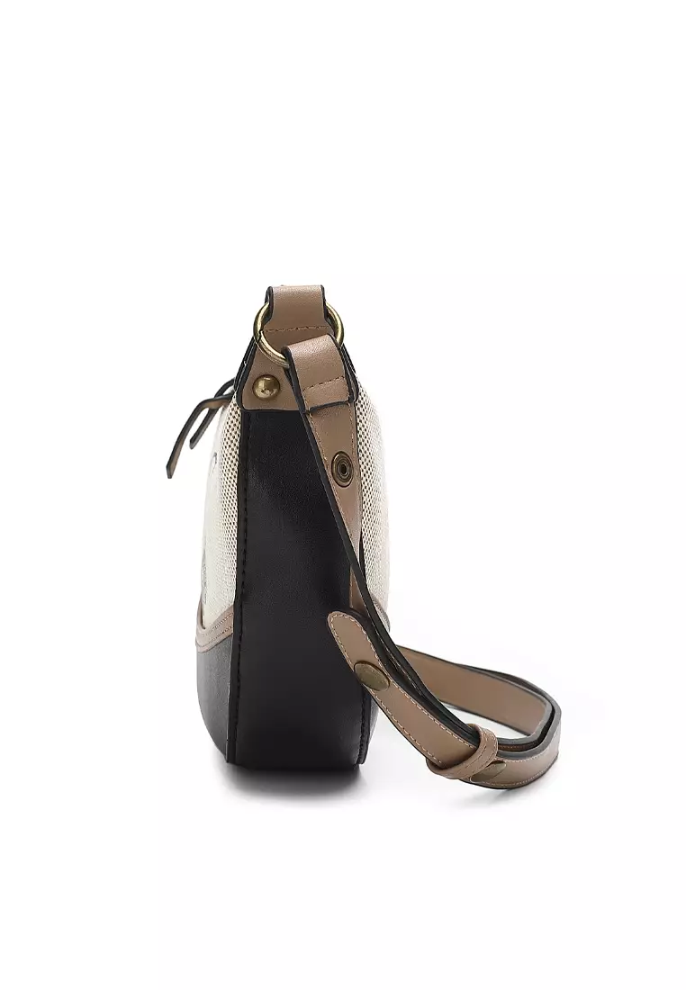 Women's Top Handle Bag / Sling Bag / Crossbody Bag - Black